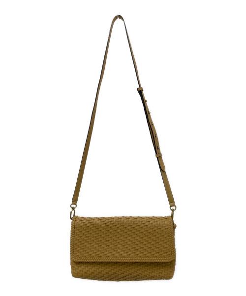 MICHAEL KORS（マイケルコース）MICHAEL KORS (マイケルコース) メッシュレザーショルダーバッグ ベージュの古着・服飾アイテム