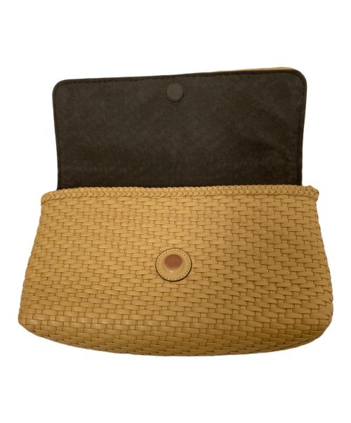 MICHAEL KORS（マイケルコース）MICHAEL KORS (マイケルコース) メッシュレザーショルダーバッグ ベージュの古着・服飾アイテム