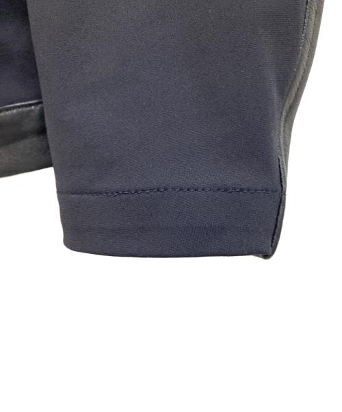 EMMETI（エンメティ）EMMETI (エンメティ) JURIXレザー切替ジャケット ブラック サイズ:46の古着・服飾アイテム