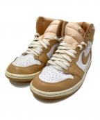 NIKEナイキ）の古着「WMNS AIR JORDAN 1 RETRO HIGH OG」｜ベージュ×オレンジ