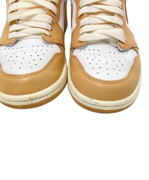 NIKE（ナイキ）NIKE (ナイキ) WMNS AIR JORDAN 1 RETRO HIGH OG ベージュ×オレンジ サイズ:23.0cmの古着・服飾アイテム