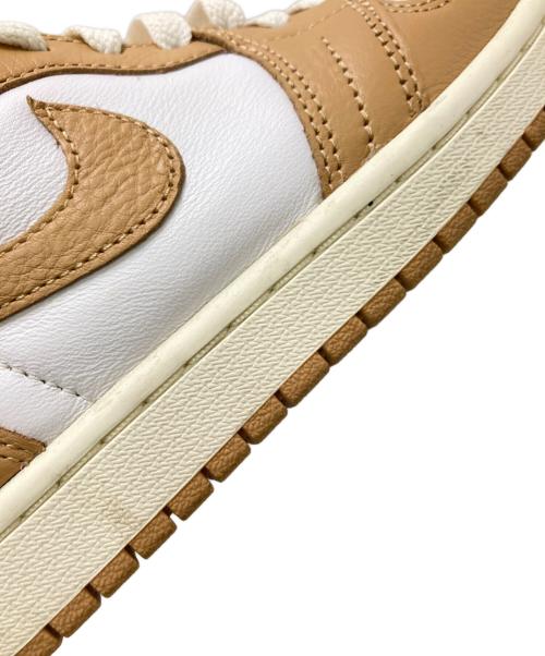 NIKE（ナイキ）NIKE (ナイキ) WMNS AIR JORDAN 1 RETRO HIGH OG ベージュ×オレンジ サイズ:23.0cmの古着・服飾アイテム