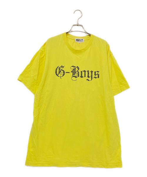 MEDICOM TOY LIFE ENTERTAINMENT（メディコムトイ・ライフエンターテイメント）MEDICOM TOY LIFE ENTERTAINMENT (メディコムトイ・ライフエンターテイメント) プリントTシャツ イエロー×ブラック サイズ:XLの古着・服飾アイテム