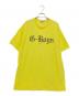 MEDICOM TOY LIFE ENTERTAINMENT（メディコムトイ・ライフエンターテイメント）の古着「プリントTシャツ」｜イエロー×ブラック