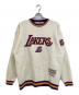 MITCHELL & NESS（ミッチェルアンドネス）の古着「切替ニット」｜ホワイト×パープル