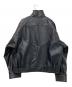 ZARA (ザラ) フェイクスタンドカラーレザージャケット ブラック サイズ:XXL：9000円