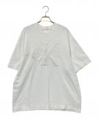 Calvin Klein Jeansカルバンクラインジーンズ）の古着「プレミアムモノロゴTシャツ」｜ホワイト