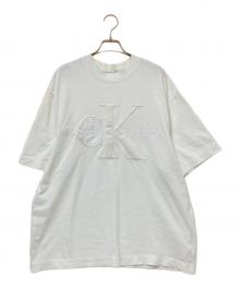 Calvin Klein Jeans（カルバンクラインジーンズ）の古着「プレミアムモノロゴTシャツ」｜ホワイト