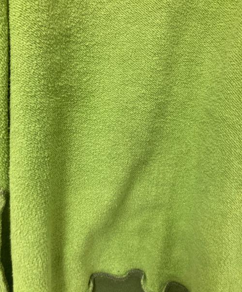 BAPE BY A BATHING APE（ベイプバイアベイシングエイプ）BAPE BY A BATHING APE (ベイプバイアベイシングエイプ) スウェットスタジャン グリーン×ホワイト サイズ:Lの古着・服飾アイテム