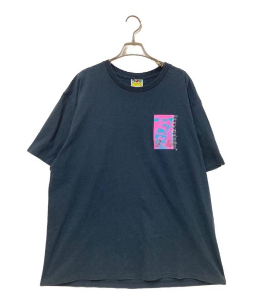 A BATHING APE（アベイシングエイプ）A BATHING APE (アベイシングエイプ) プリントTシャツ ブラック サイズ:2XLの古着・服飾アイテム