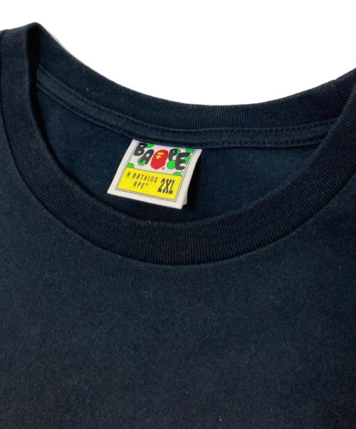 A BATHING APE（アベイシングエイプ）A BATHING APE (アベイシングエイプ) プリントTシャツ ブラック サイズ:2XLの古着・服飾アイテム