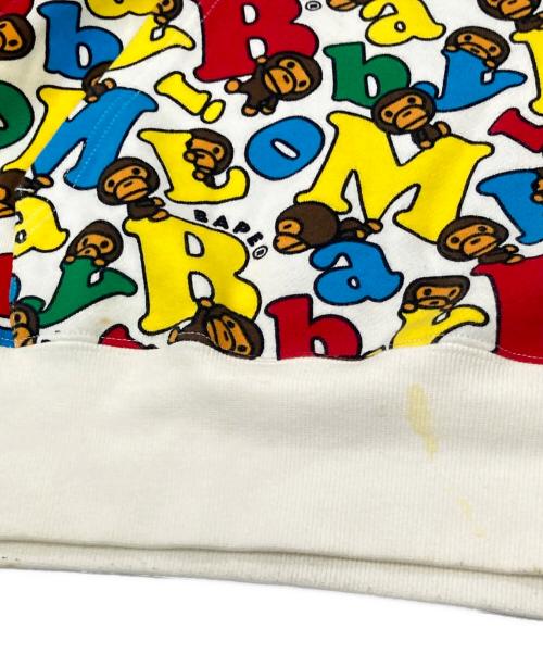 A BATHING APE（アベイシングエイプ）A BATHING APE (アベイシングエイプ) Baby Milo Alphabet Pulloverパーカー マルチカラー サイズ:2XLの古着・服飾アイテム