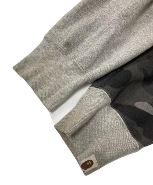 A BATHING APE（アベイシングエイプ）A BATHING APE (アベイシングエイプ) BATMAN (バットマン) ジップパーカー グレー×ブラック サイズ:2XLの古着・服飾アイテム