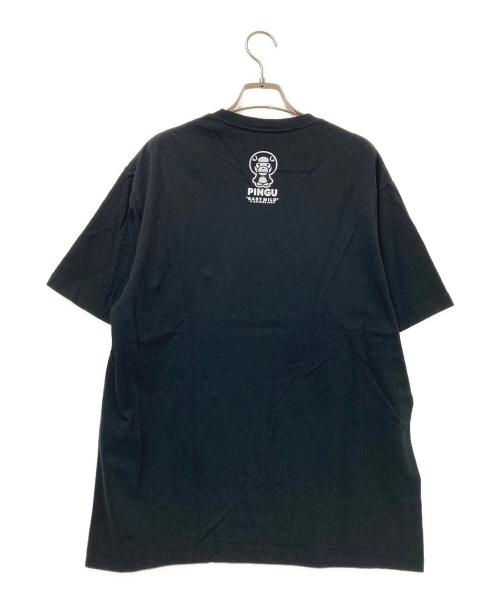 A BATHING APE（アベイシングエイプ）A BATHING APE (アベイシングエイプ) PINGU (ピング) プリントTシャツ ブラック サイズ:XLの古着・服飾アイテム