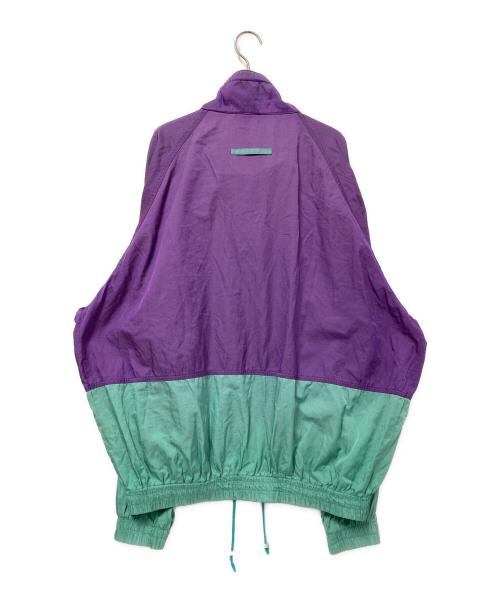 NIKE（ナイキ）NIKE (ナイキ) スタンドカラージャケット パープル×グリーン サイズ:Lの古着・服飾アイテム