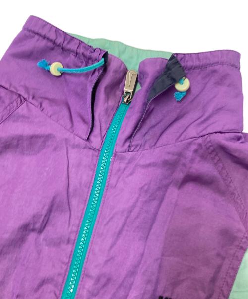 NIKE（ナイキ）NIKE (ナイキ) スタンドカラージャケット パープル×グリーン サイズ:Lの古着・服飾アイテム