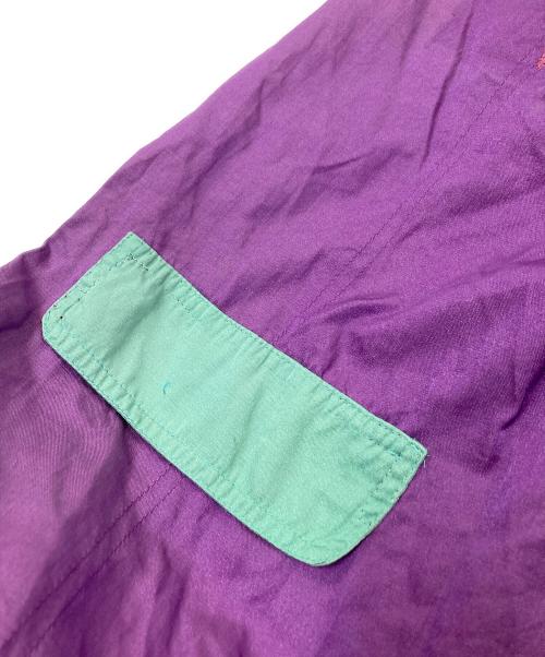 NIKE（ナイキ）NIKE (ナイキ) スタンドカラージャケット パープル×グリーン サイズ:Lの古着・服飾アイテム