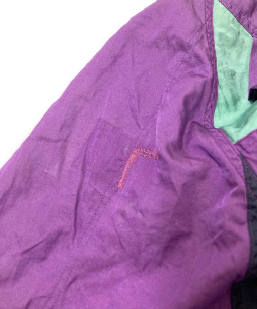NIKE（ナイキ）NIKE (ナイキ) スタンドカラージャケット パープル×グリーン サイズ:Lの古着・服飾アイテム