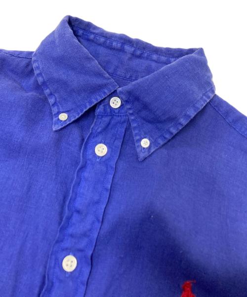 RALPH LAUREN（ラルフローレン）RALPH LAUREN (ラルフローレン) リネンBDシャツ ネイビー サイズ:Sの古着・服飾アイテム