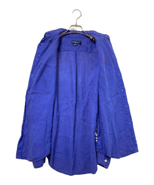 RALPH LAUREN（ラルフローレン）RALPH LAUREN (ラルフローレン) リネンBDシャツ ネイビー サイズ:Sの古着・服飾アイテム