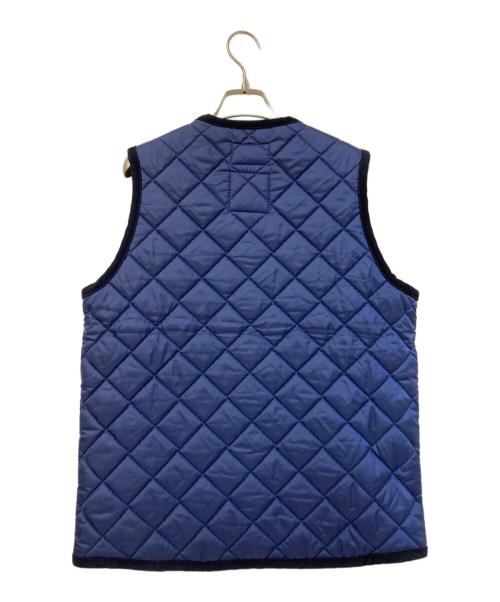 JACKMAN（ジャックマン）JACKMAN (ジャックマン) LAVENHAM (ラベンハム) キルティングベスト ネイビー×ブラック サイズ:Mの古着・服飾アイテム