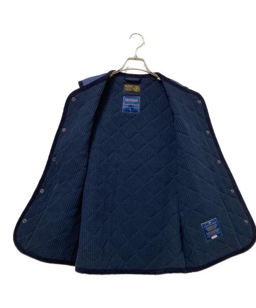 JACKMAN（ジャックマン）JACKMAN (ジャックマン) LAVENHAM (ラベンハム) キルティングベスト ネイビー×ブラック サイズ:Mの古着・服飾アイテム