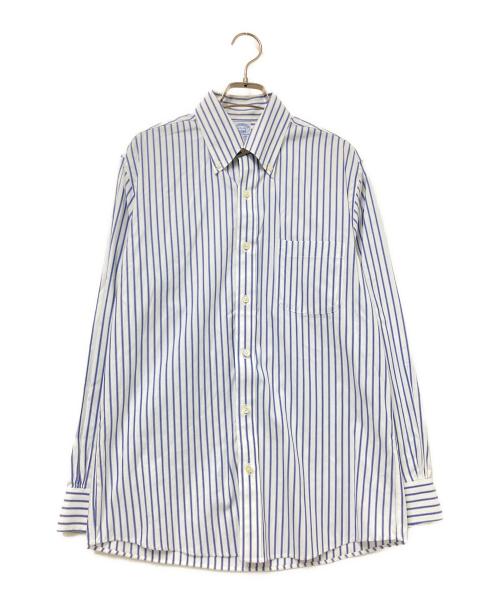 BROOKS BROTHERS（ブルックスブラザーズ）BROOKS BROTHERS (ブルックスブラザーズ) ストライプBDシャツ ホワイト×ブルー サイズ:14 1/2-32の古着・服飾アイテム
