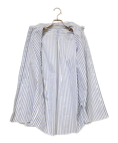 BROOKS BROTHERS（ブルックスブラザーズ）BROOKS BROTHERS (ブルックスブラザーズ) ストライプBDシャツ ホワイト×ブルー サイズ:14 1/2-32の古着・服飾アイテム