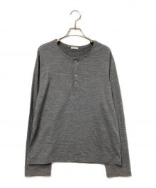 LIDnM（リドム）の古着「Wool Jersey Henley」｜グレー