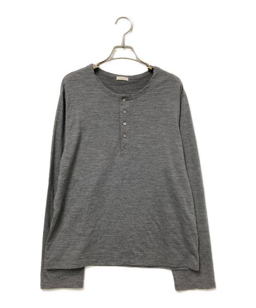 LIDnM（リドム）LIDnM (リドム) Wool Jersey Henley グレー サイズ:Mの古着・服飾アイテム