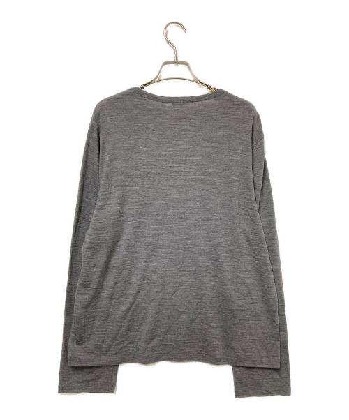 LIDnM（リドム）LIDnM (リドム) Wool Jersey Henley グレー サイズ:Mの古着・服飾アイテム