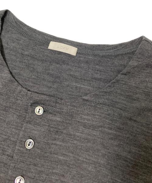 LIDnM（リドム）LIDnM (リドム) Wool Jersey Henley グレー サイズ:Mの古着・服飾アイテム