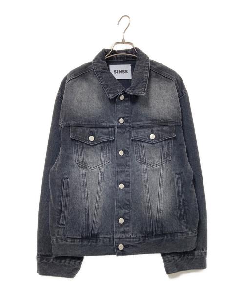 SINSS（シンス）SINSS (シンス) ブラストデニムジャケット ブラック サイズ:Mの古着・服飾アイテム