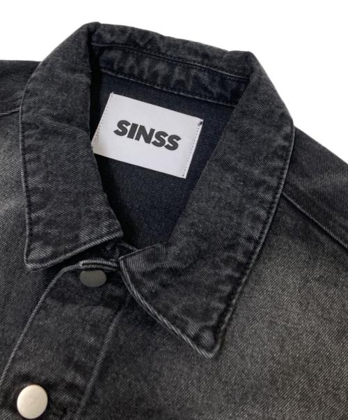 SINSS（シンス）SINSS (シンス) ブラストデニムジャケット ブラック サイズ:Mの古着・服飾アイテム