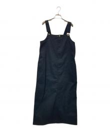 UNIVERSAL OVERALL（ユニバーサルオーバーオール）の古着「T/C JUMPER SKIRT」｜ブラック