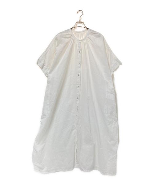 hiyori（ヒヨリ）hiyori (ヒヨリ) リネンワンピース ホワイト サイズ:1の古着・服飾アイテム