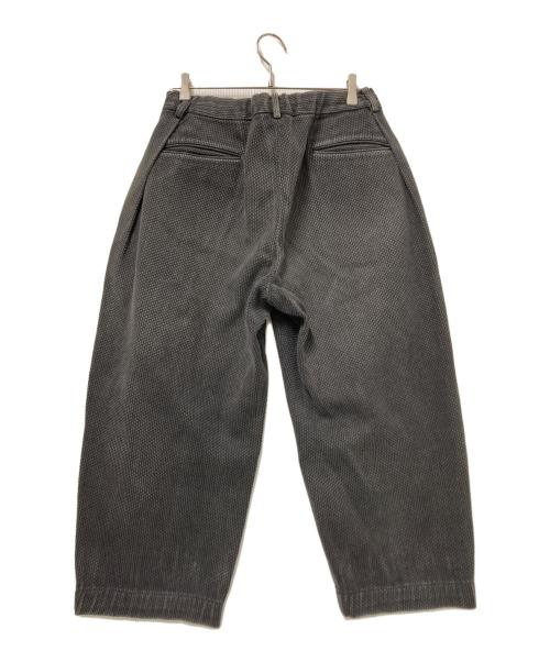 COLINA（コリーナ）COLINA (コリーナ) DOUBLE TUCK WIDE TAPERED PANTS グレー サイズ:Sの古着・服飾アイテム
