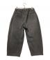 COLINA (コリーナ) DOUBLE TUCK WIDE TAPERED PANTS グレー サイズ:S：10000円