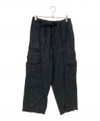 wirrowウィロウ）の古着「Linen Cargo Pants」｜ブラック