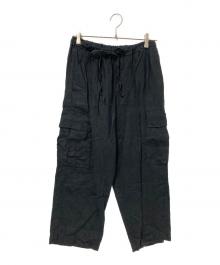 wirrow（ウィロウ）の古着「Linen Cargo Pants」｜ブラック