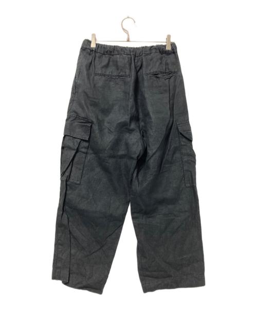 wirrow（ウィロウ）wirrow (ウィロウ) Linen Cargo Pants ブラック サイズ:1の古着・服飾アイテム