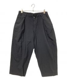 COLINA（コリーナ）の古着「W-TUCK WOOLPANTS」｜ブラック