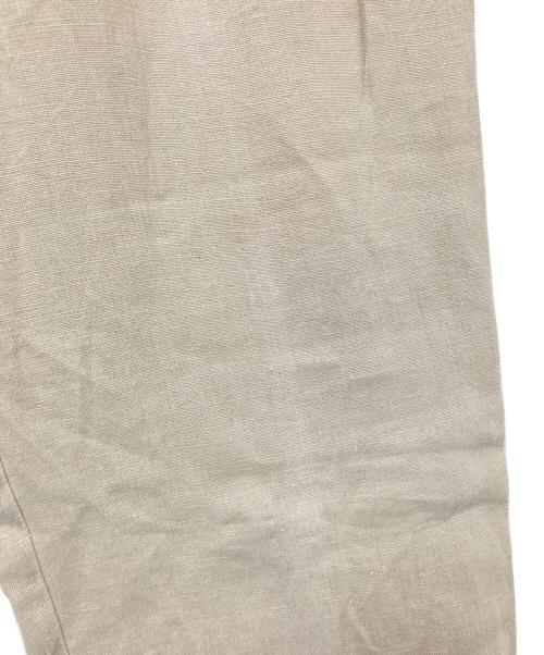 POLO RALPH LAUREN（ポロ・ラルフローレン）POLO RALPH LAUREN (ポロ・ラルフローレン) リネンツータックパンツ ベージュ サイズ:W36×L32の古着・服飾アイテム