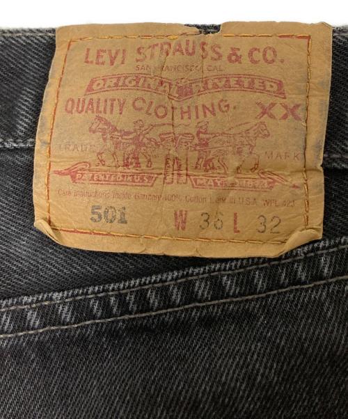 LEVI'S（リーバイス）LEVI'S (リーバイス) 501 ボタンフライデニムパンツ ブラック サイズ:36×32の古着・服飾アイテム