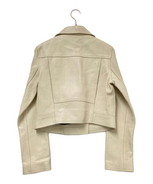 T by ALEXANDER WANG（ティーバイアレキサンダーワン）T by ALEXANDER WANG (ティーバイアレキサンダーワン) ダブルライダースジャケット アイボリー サイズ:6の古着・服飾アイテム