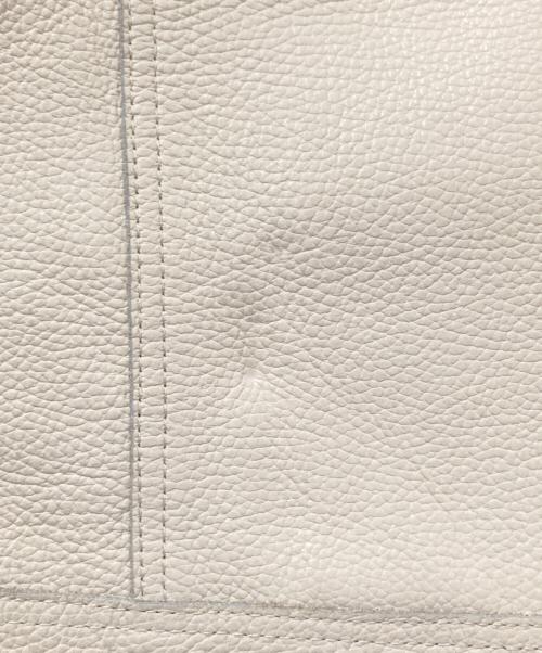 T by ALEXANDER WANG（ティーバイアレキサンダーワン）T by ALEXANDER WANG (ティーバイアレキサンダーワン) ダブルライダースジャケット アイボリー サイズ:6の古着・服飾アイテム