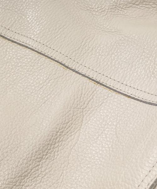 T by ALEXANDER WANG（ティーバイアレキサンダーワン）T by ALEXANDER WANG (ティーバイアレキサンダーワン) ダブルライダースジャケット アイボリー サイズ:6の古着・服飾アイテム
