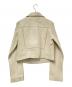T by ALEXANDER WANG (ティーバイアレキサンダーワン) ダブルライダースジャケット アイボリー サイズ:6：11000円