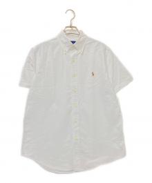 POLO RALPH LAUREN（ポロ・ラルフローレン）の古着「半袖ボタンダウンシャツ」｜ホワイト