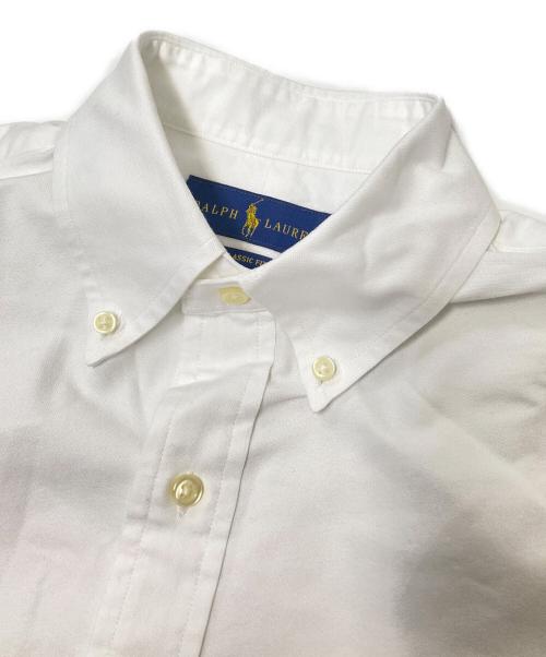 POLO RALPH LAUREN（ポロ・ラルフローレン）POLO RALPH LAUREN (ポロ・ラルフローレン) 半袖ボタンダウンシャツ ホワイト サイズ:Sの古着・服飾アイテム